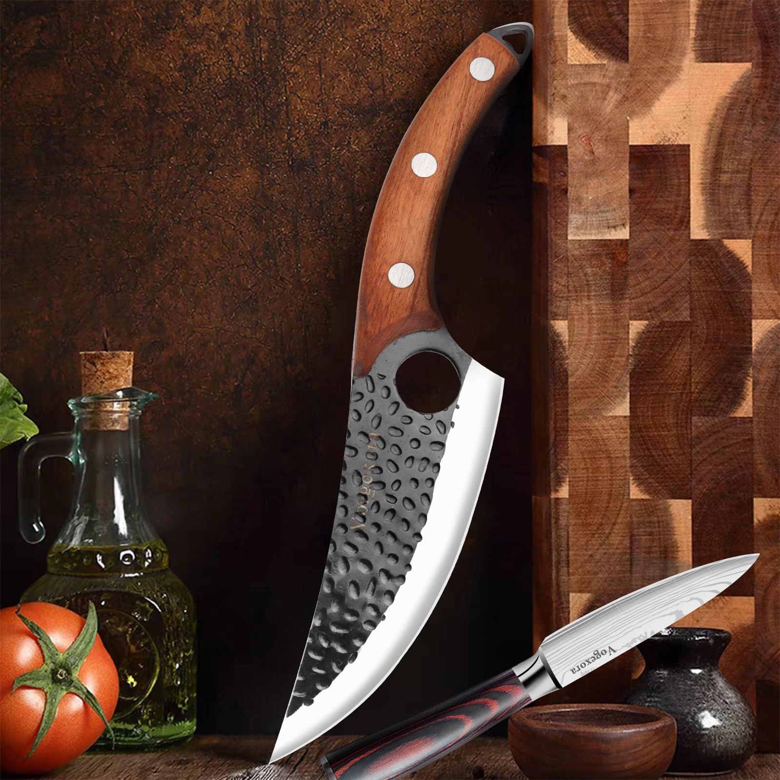 Vorgexora paring knife 3.5-inch ideal for peeling fruits and garnishes