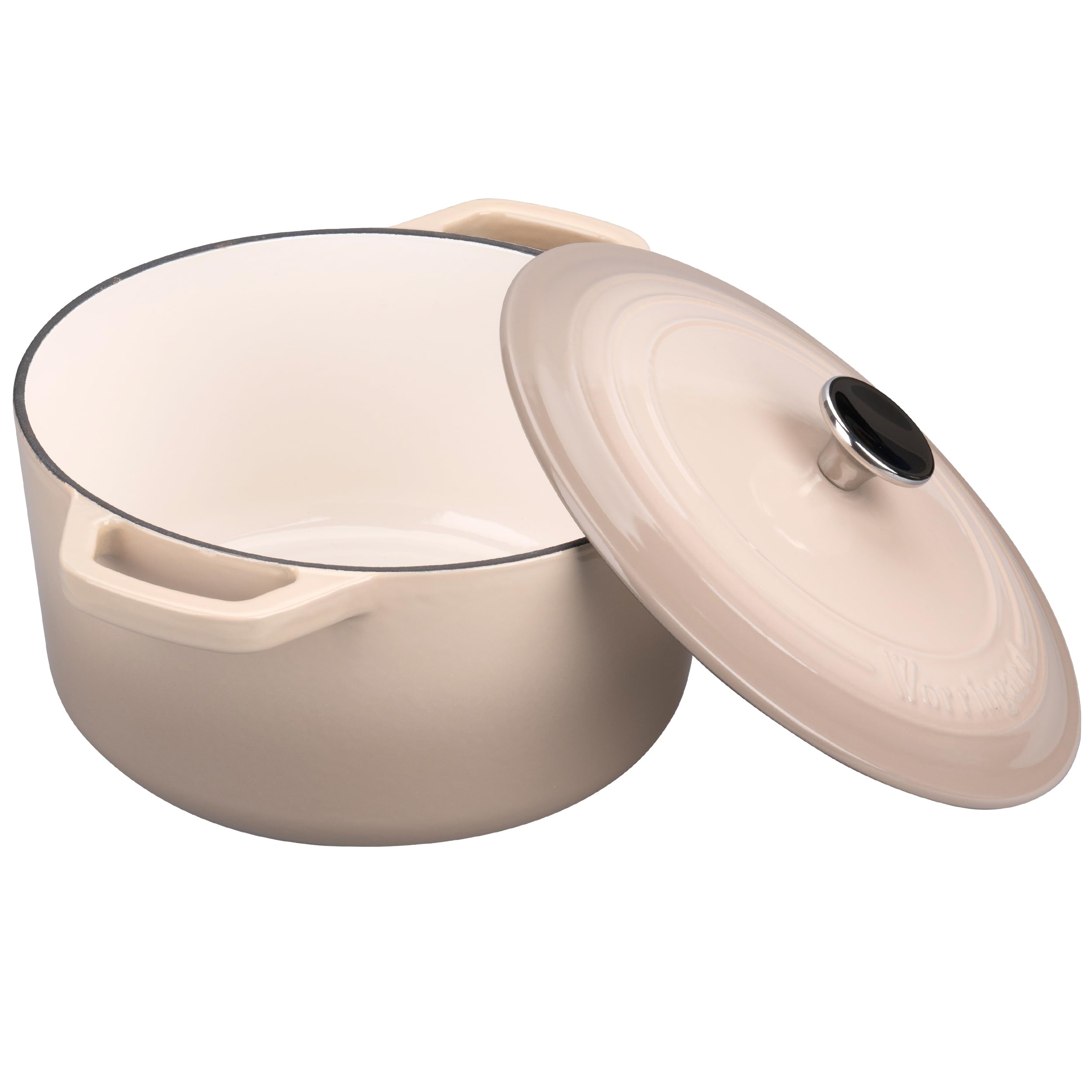 VORRINGARD cast iron full pot image emphasizes durability and even heating.