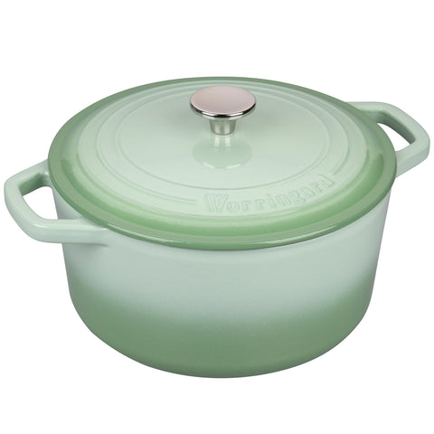 VORRINGARD dutch oven green to-table display and serving.