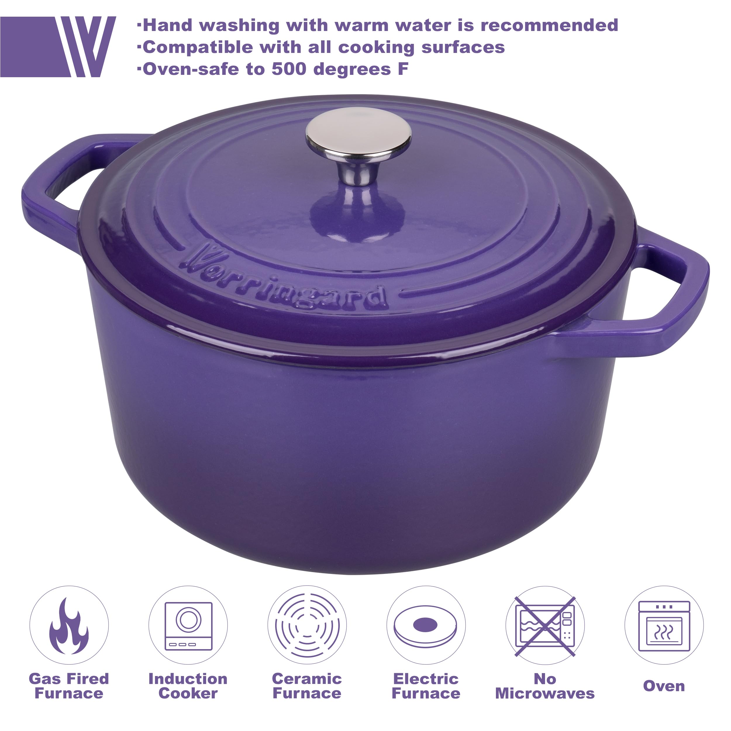 VORRINGARD dutch oven inside heat distribution showcases consistent cooking for bread and stews