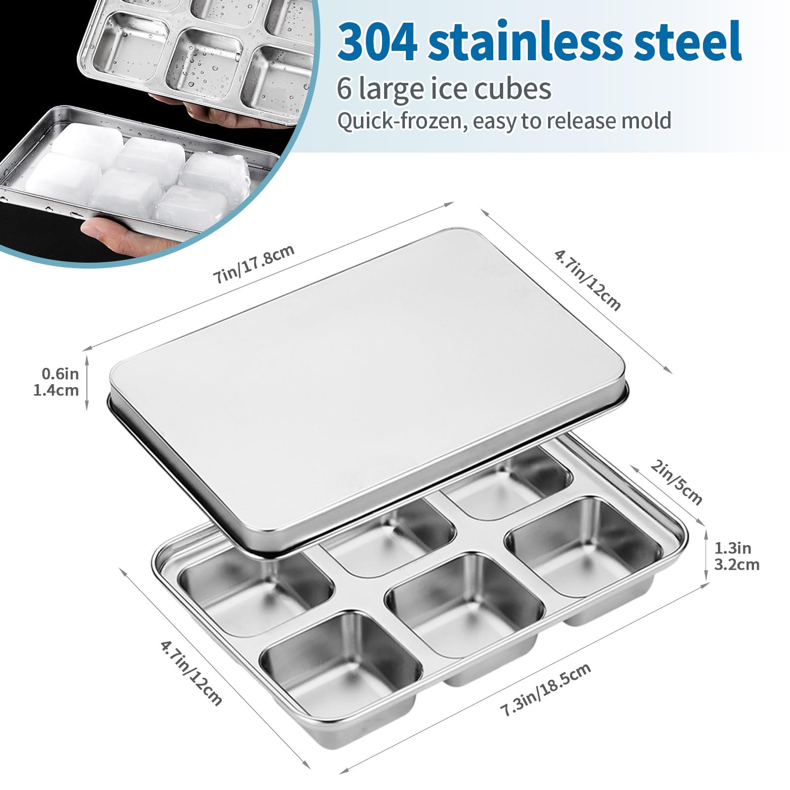 Vortihive dishwasher-safe ice tray for easy cleanup.