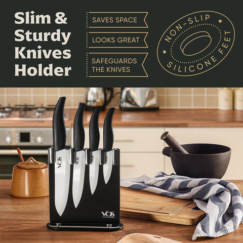 Vos ceramic 3-inch multipurpose knife for small-detail work