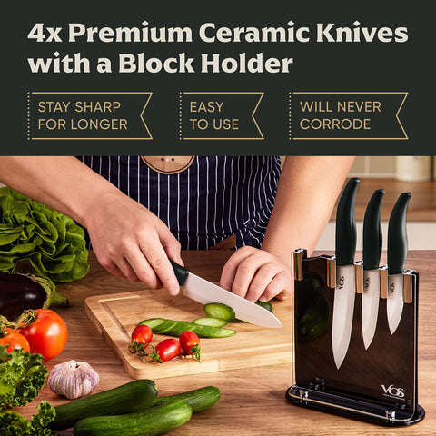 Vos ceramic 5-inch utility knife ready for versatile daily tasks