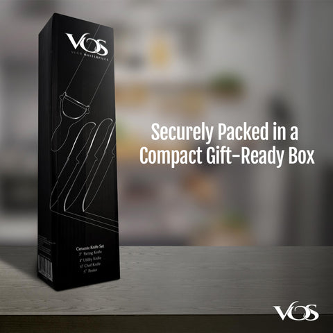 Vos lightweight, balanced handle for comfortable slicing.
