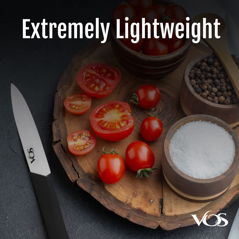 Vos gift-ready packaging for the paring knife set conveys quality and style