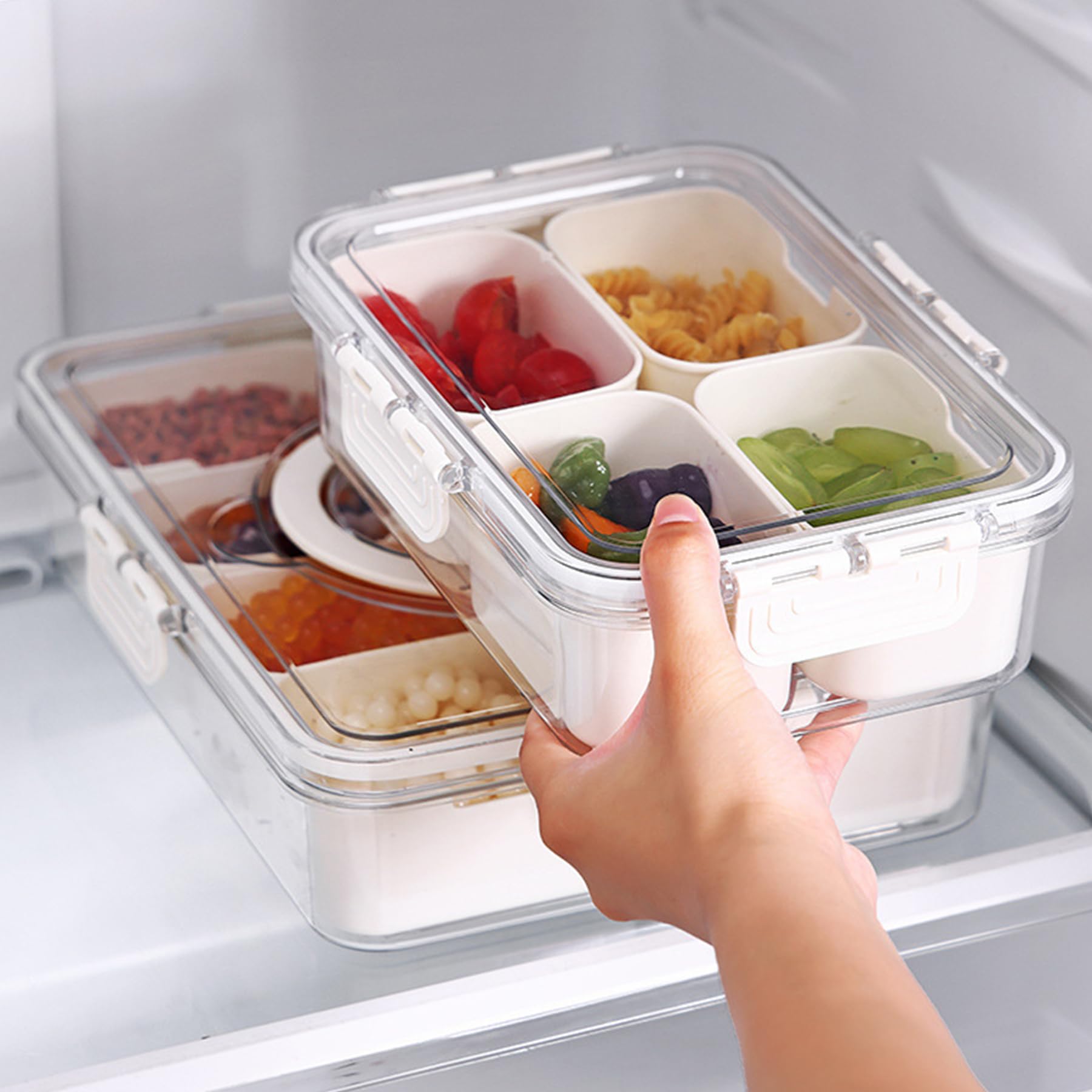 VOUKEN charcuterie container ideal for portable snack platters on the go.