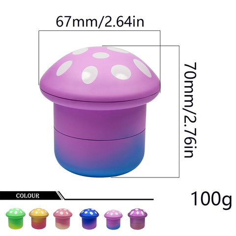 VOVOH mushroom grinder side view showing compact portable design.