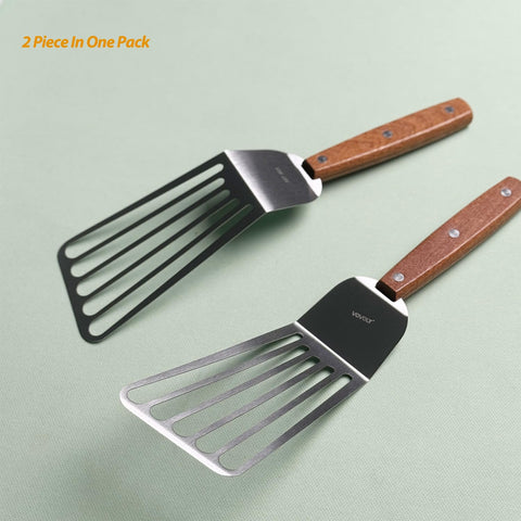 Vovoly beveled edge improves precision for quick food release.