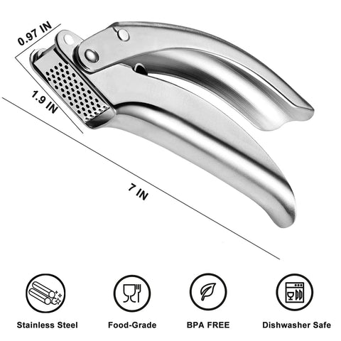 Vovoly no-peel garlic press saves prep time in the kitchen