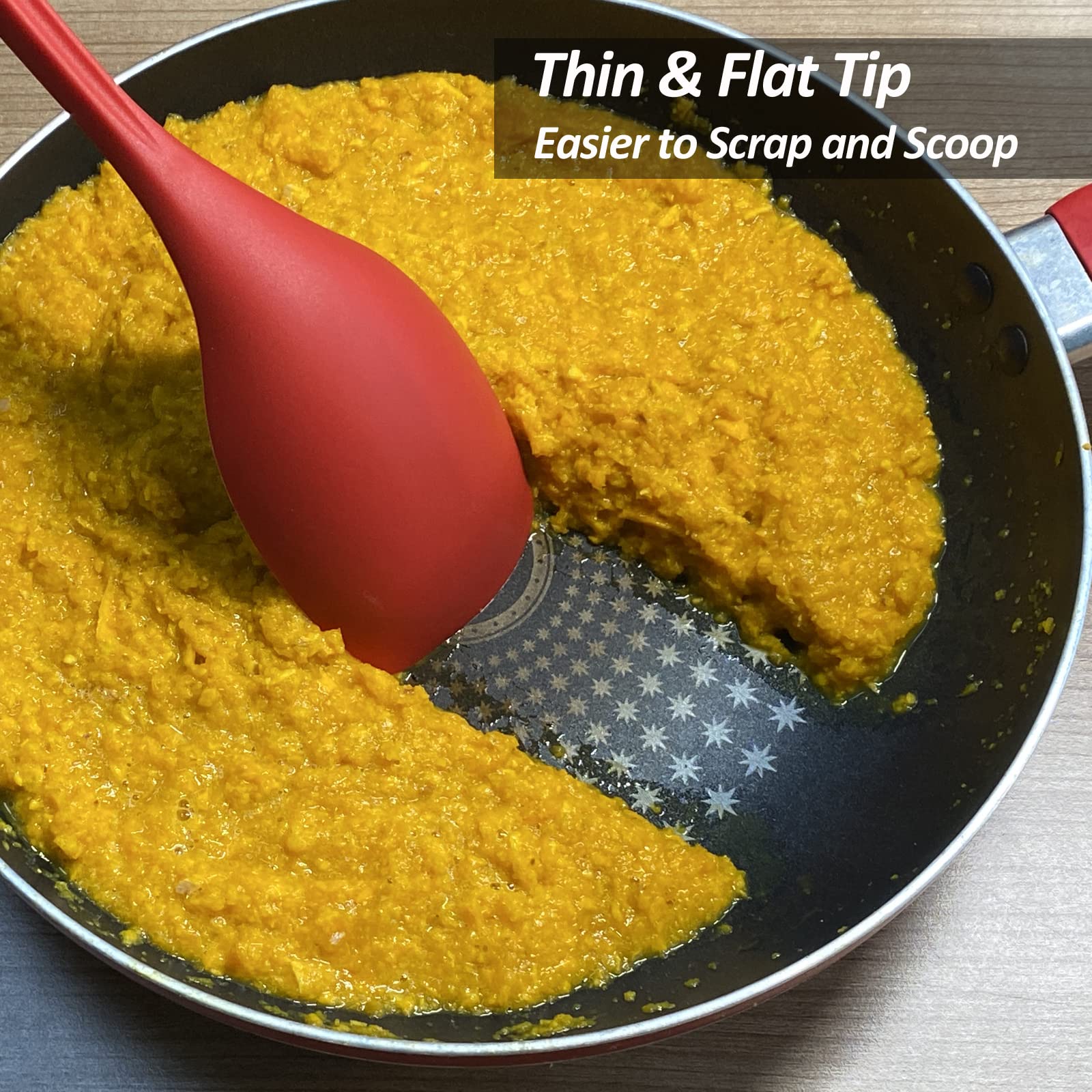 Vovoly heat-resistant silicone utensil set withstands high temps