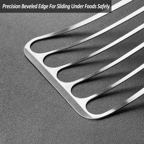 Vovoly premium stainless steel spatula with beveled edge for smooth release