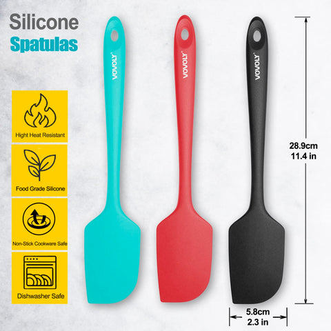 Vovoly 600°F heat-resistant silicone spatula ready for high-heat cooking.