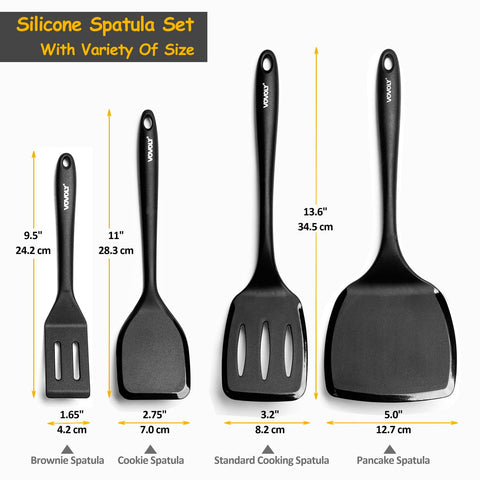 Vovoly compact spatula for small pans, precise turning during cooking