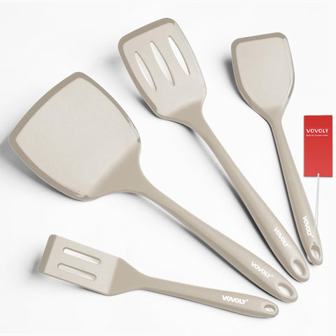 Vovoly silicone spatula set pancake spatula for flipping eggs without scratching nonstick cookware