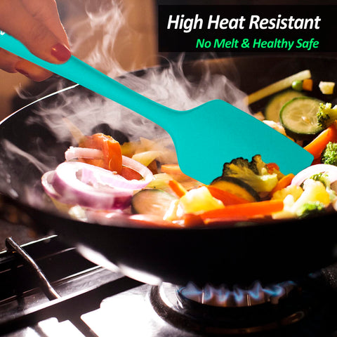 Vovoly silicone spatula ideal for stirring, folding, and scraping in bowls.