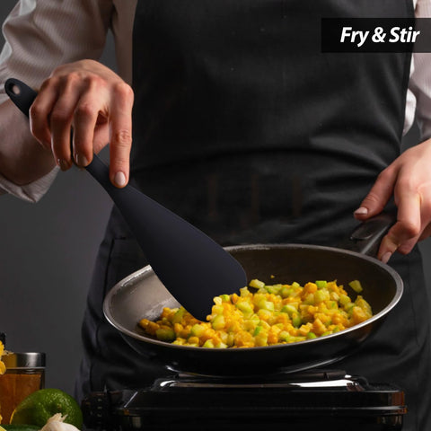 VOVOLY spatula-spoon black for mixing, scooping, and scraping nonstick cookware