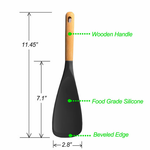 Vovoly stir fry friendly spoon works well on nonstick pans.