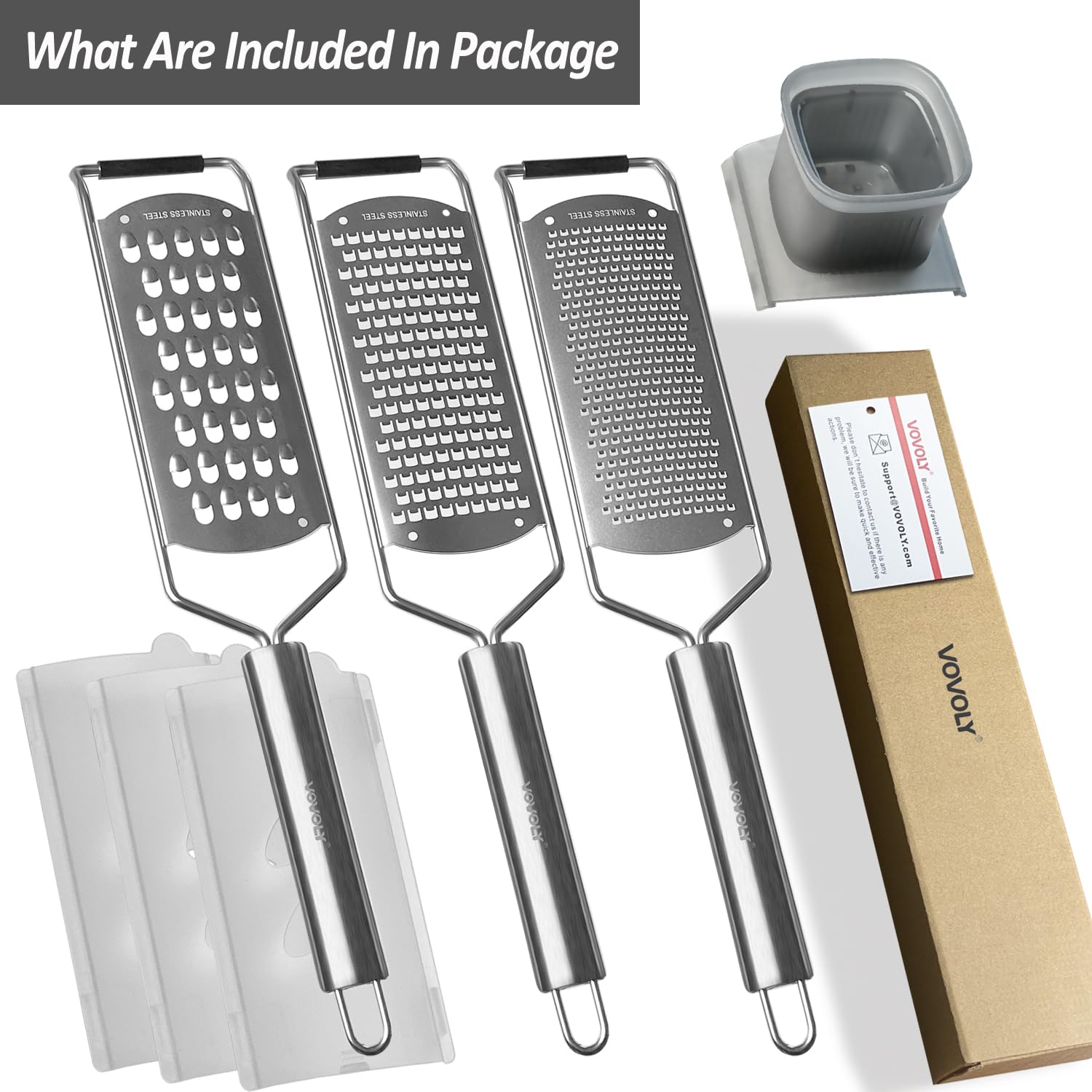 Vovoly zester dishwasher-safe design simplifies cleanup.