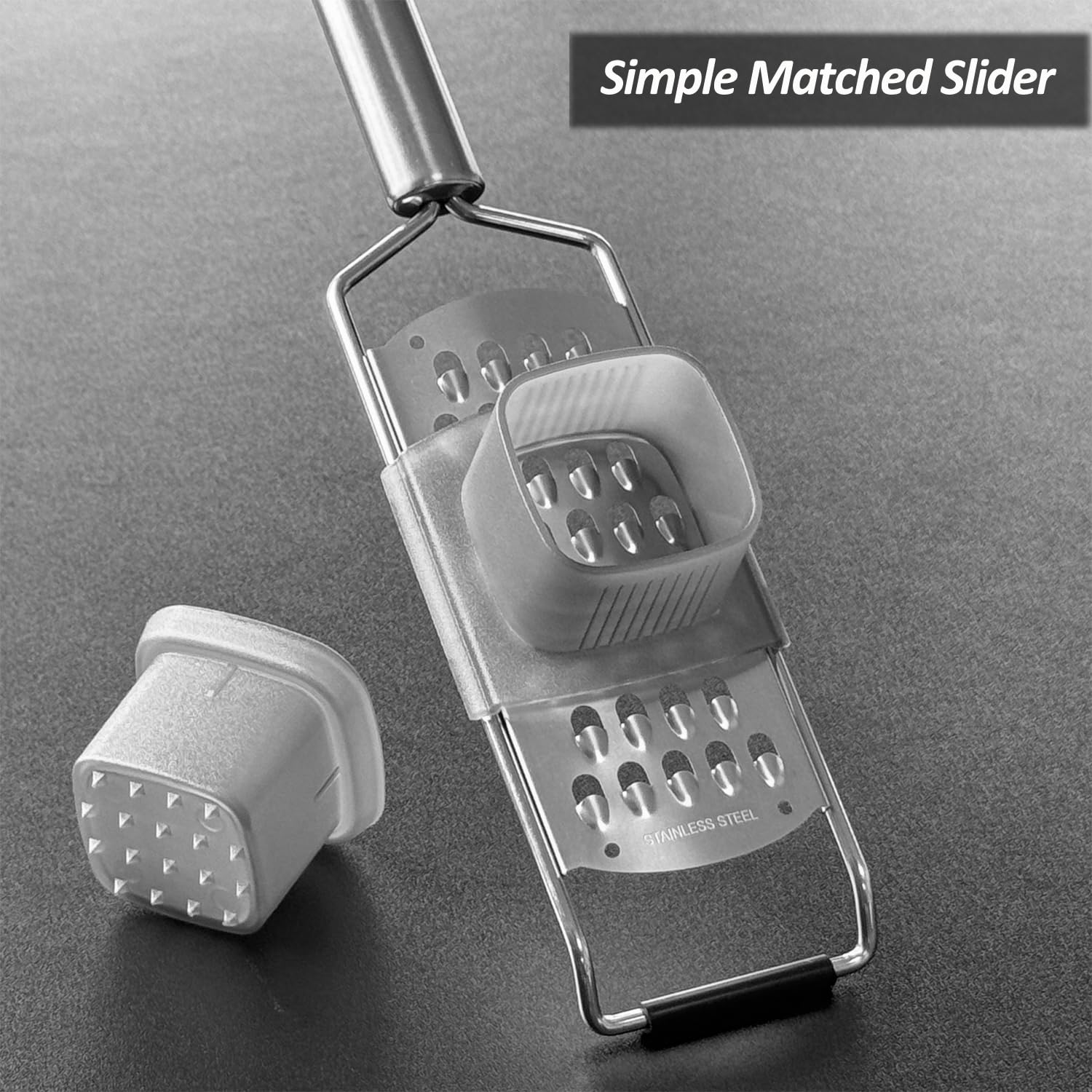 Vovoly zester grater coarse blade ideal for hard cheese and vegetables.