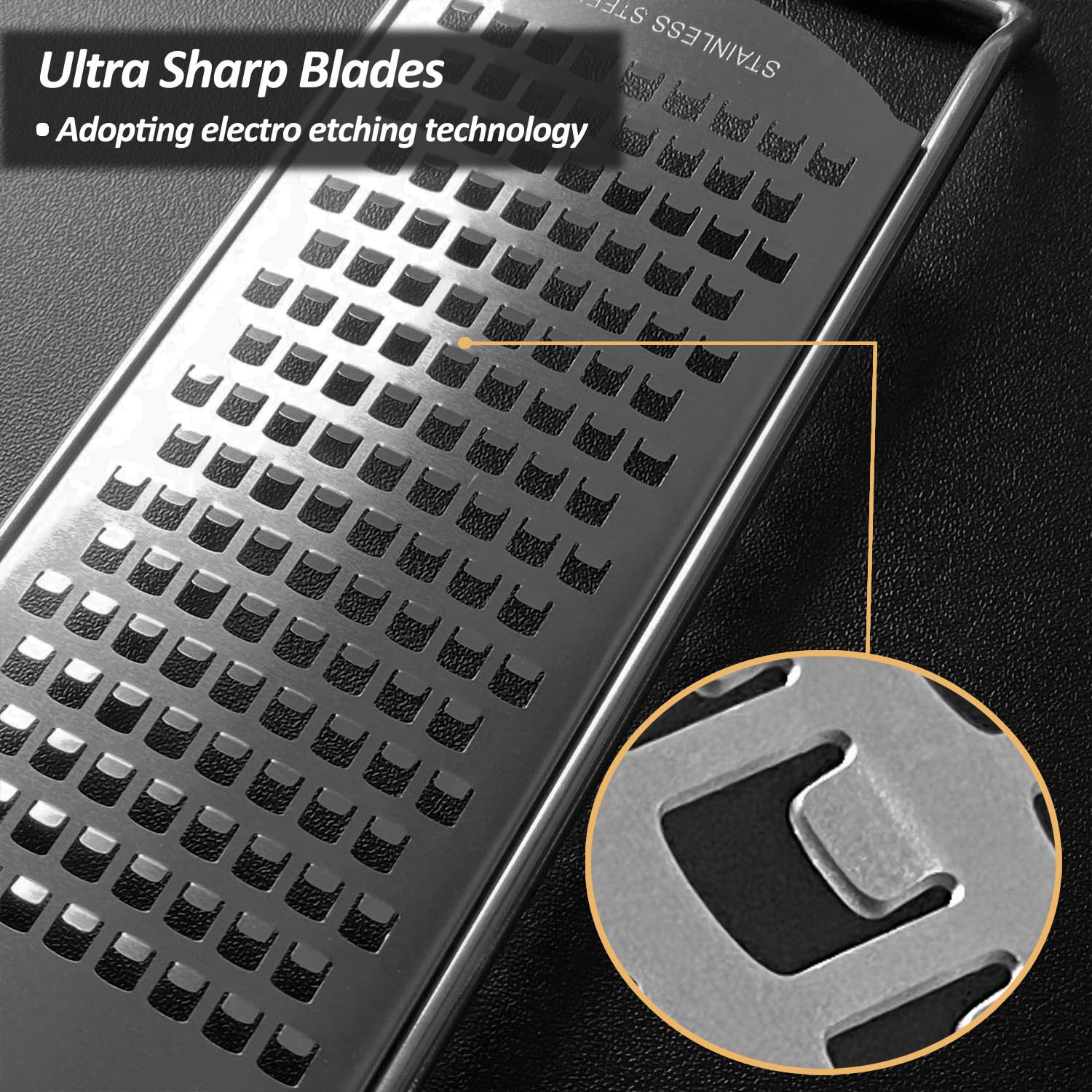 Vovoly zester slider protector keeps fingers safe during use.