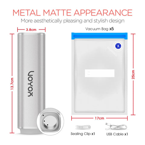 VOYOR waterproof reusable bags simplify cleaning after sealing.