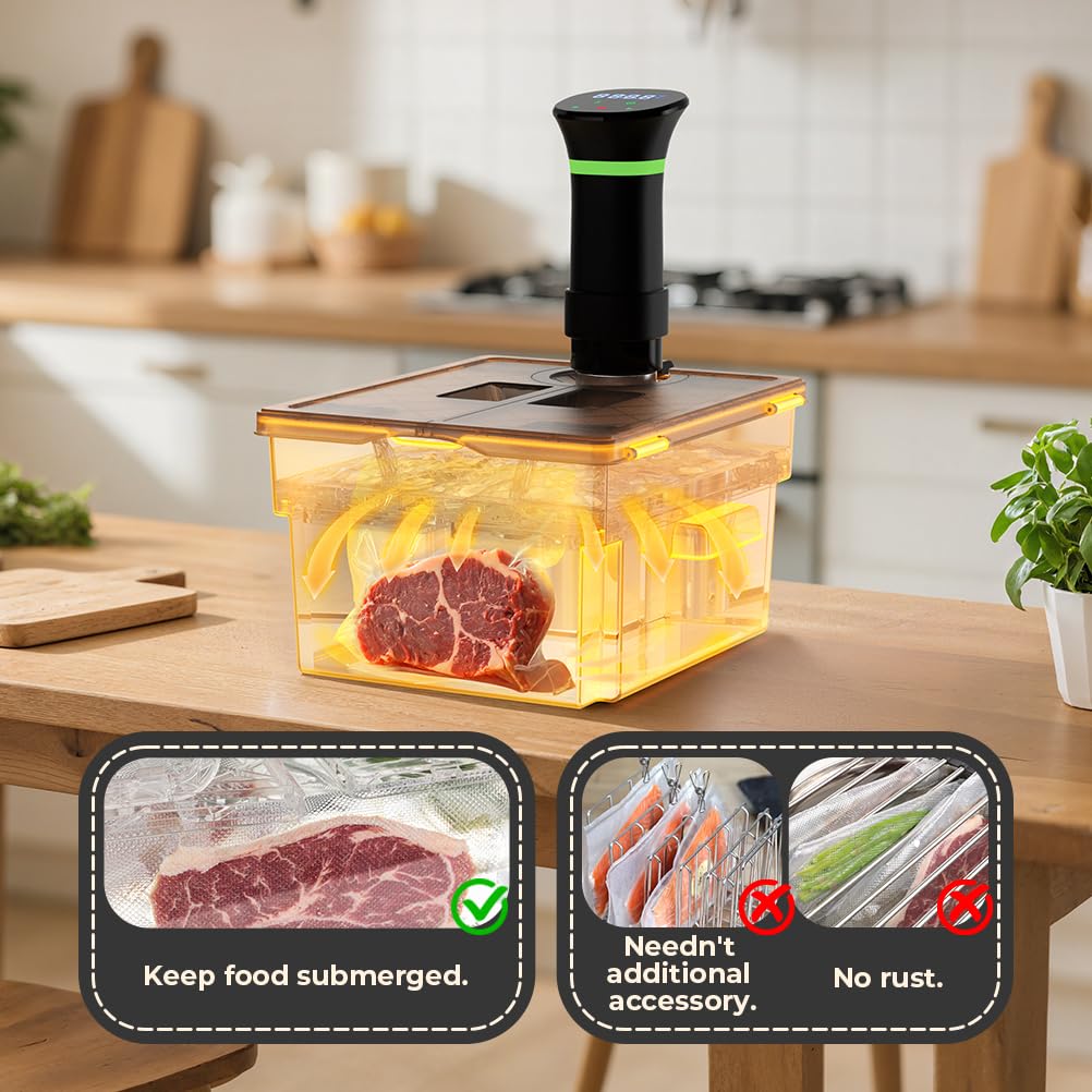 Vpcok Direct container withstands -49 to 275°F for versatile recipes.