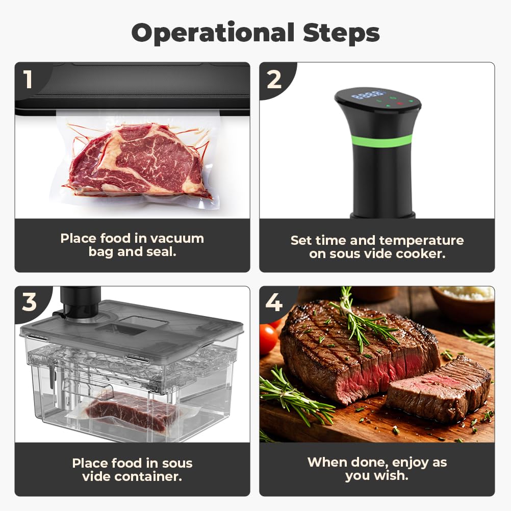 Vpcok Direct fits most sous vide machines for quick setup.