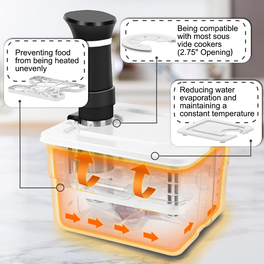 Vpcok Direct container withstands heat up to 135°C for versatile sous vide use.