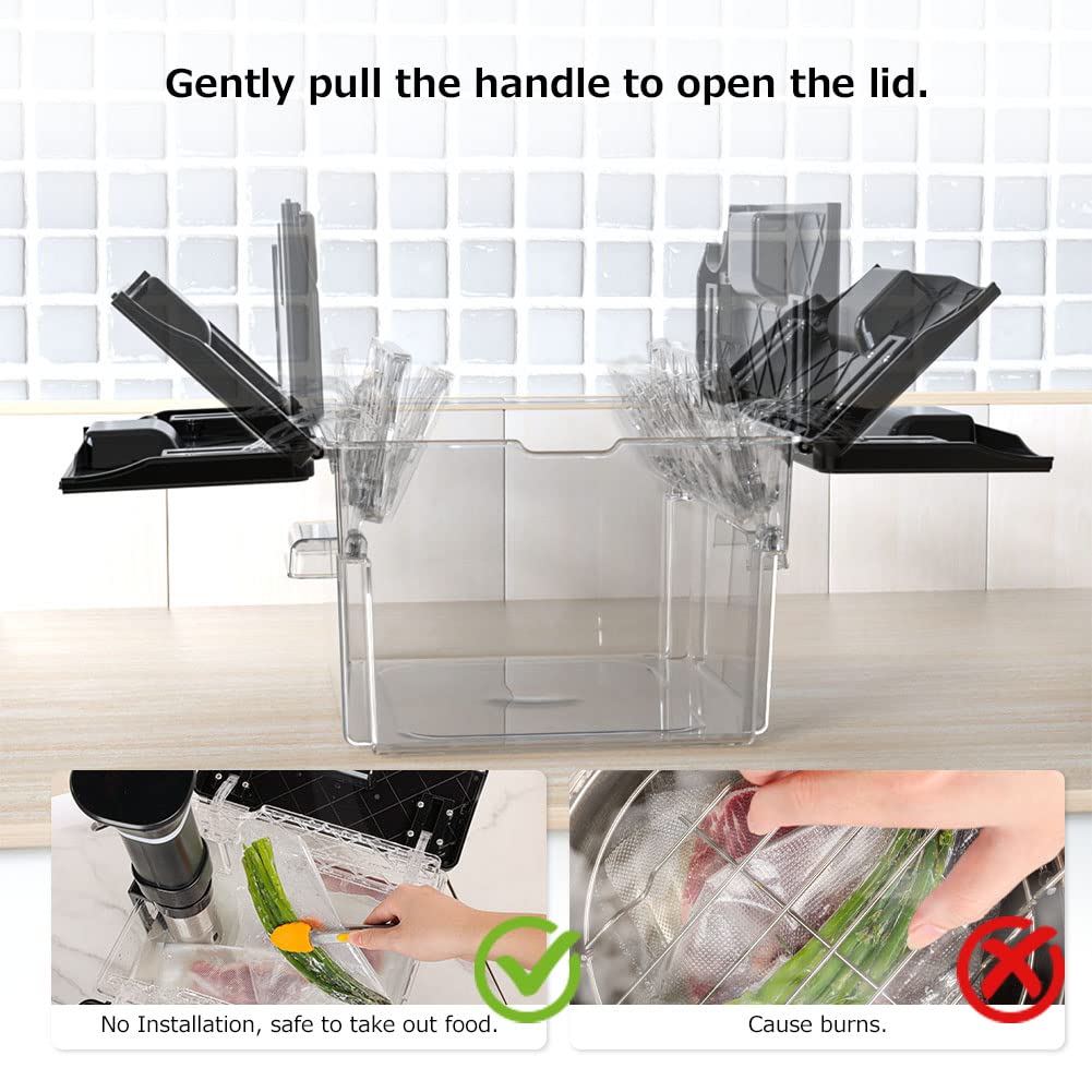 Vpcok Direct 11.65 quart capacity fits generous portions for batch cooking.