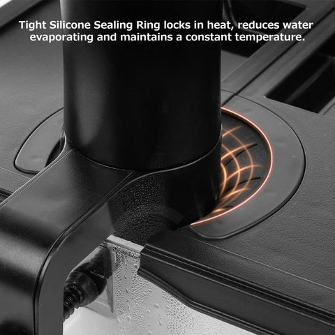Vpcok Direct silicone sealing ring helps heat retention and reduces evaporation during longer cooks.