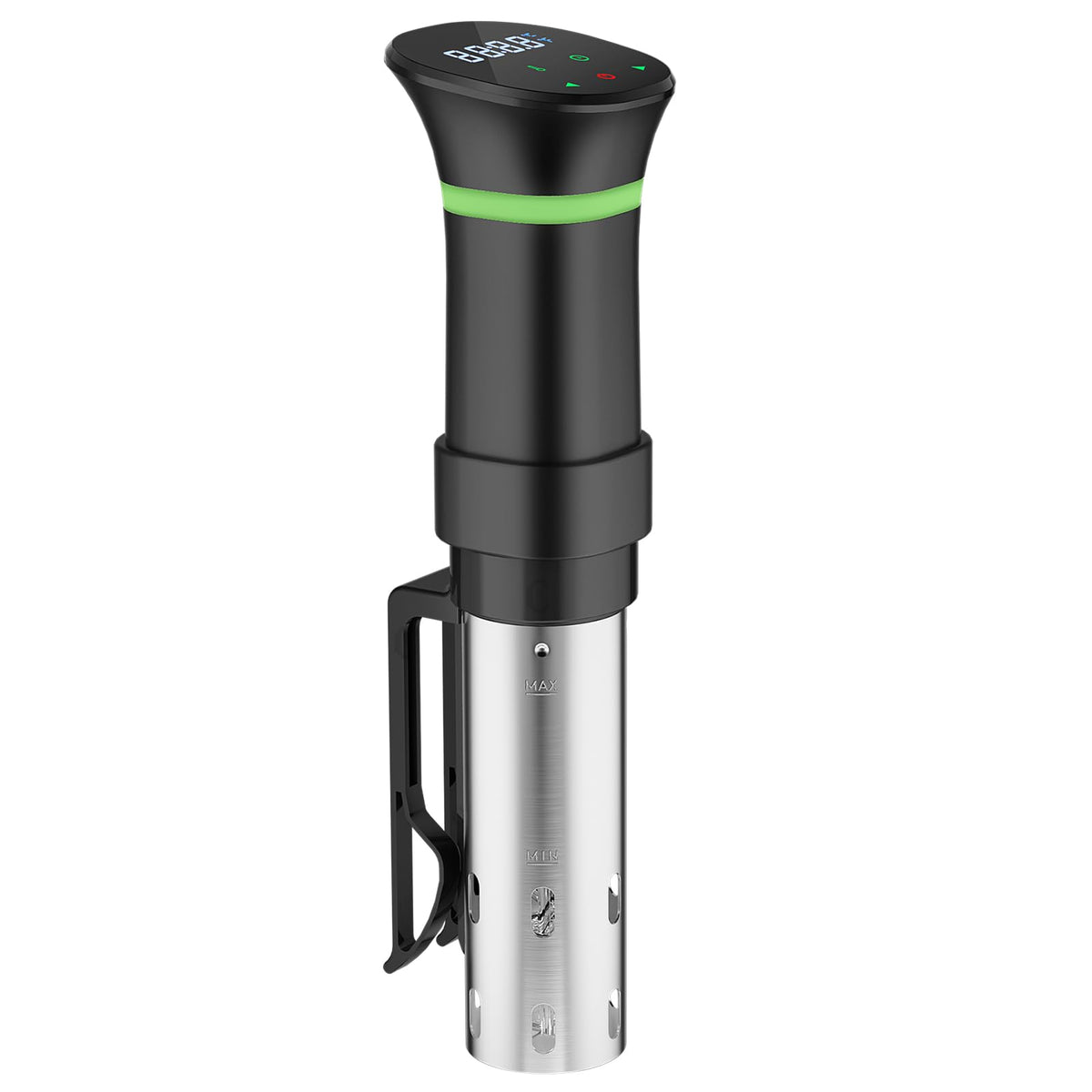 Vpcok Direct sous vide cooker front view showing sleek design for precise cooking.