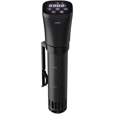 Vpcok Direct sous vide machine front view for compact home gourmet cooking.