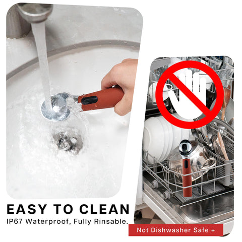 VRAIKO ergonomic handle offers comfortable grip during extended scooping.