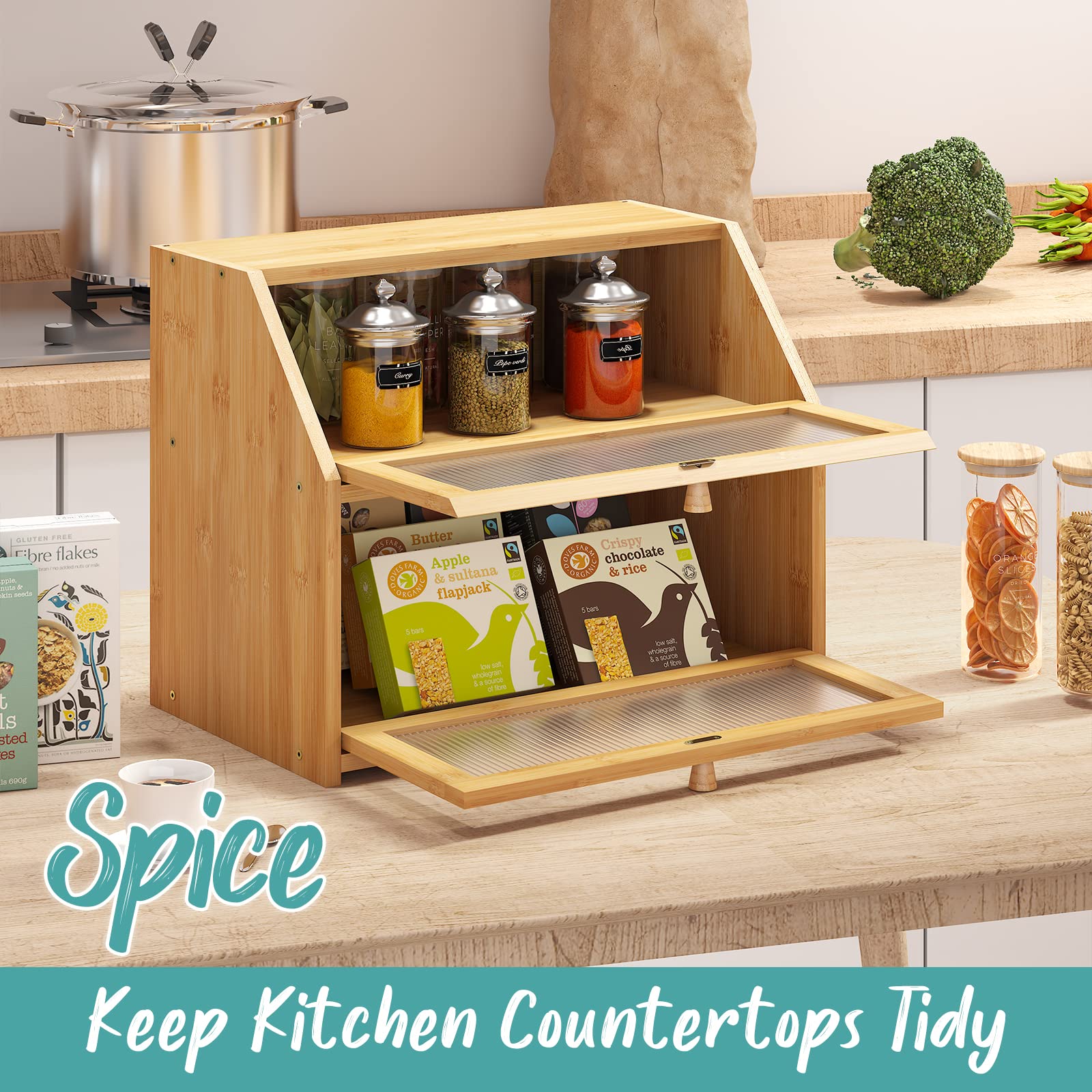 Vriccc MOSO bamboo offers natural aroma and sturdy storage.