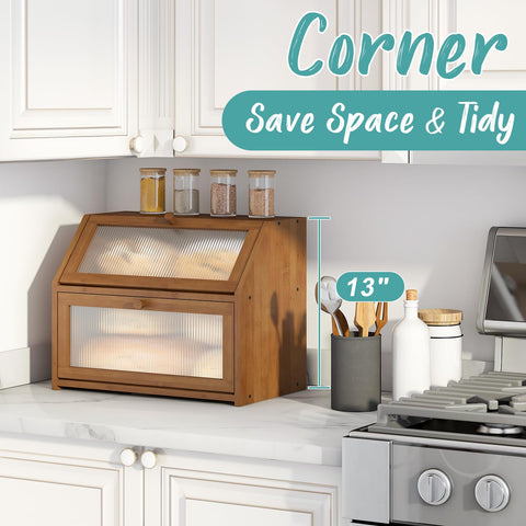 Vriccc bamboo wood construction emphasizes natural, sturdy storage