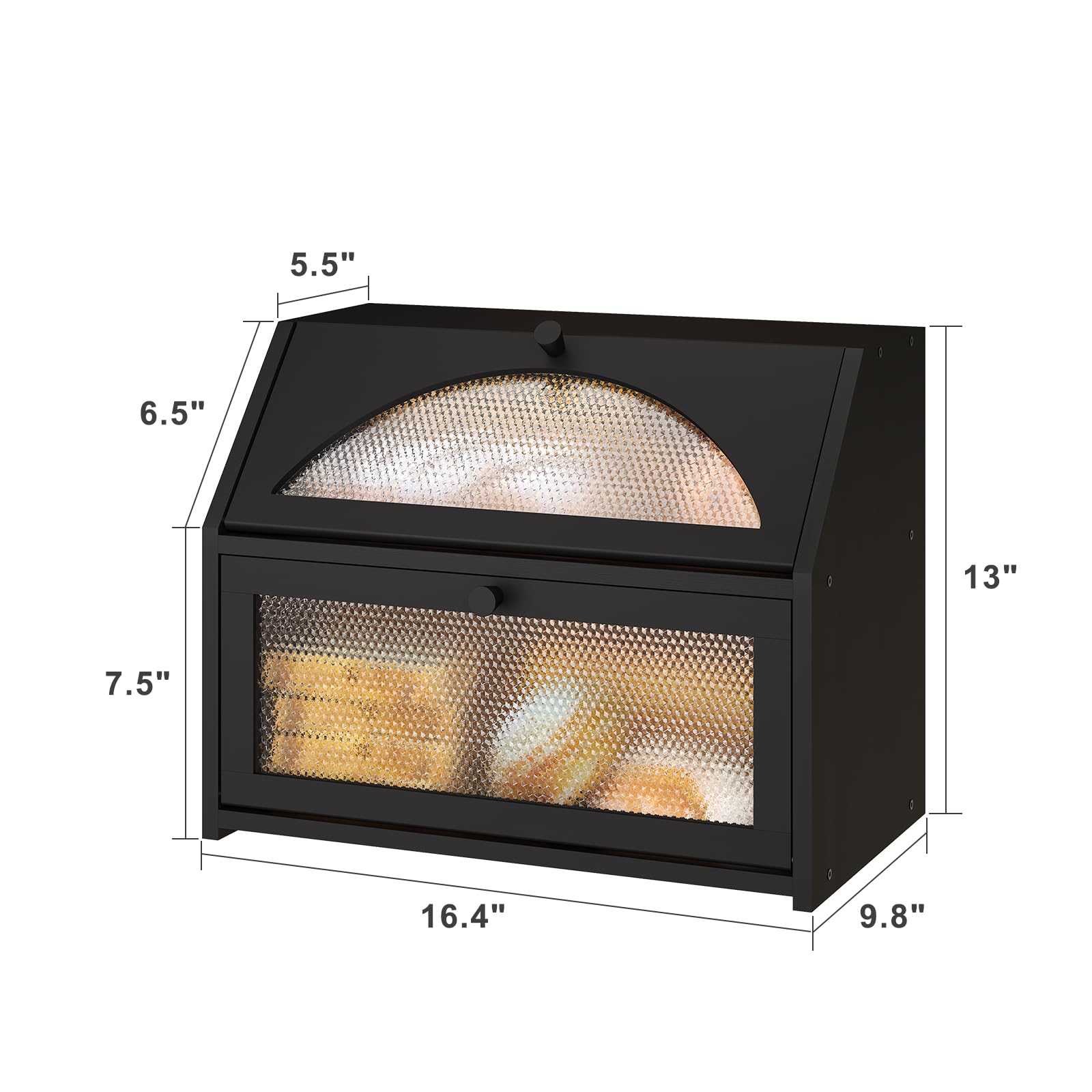 Vriccc double-layer bread box design for organized storage