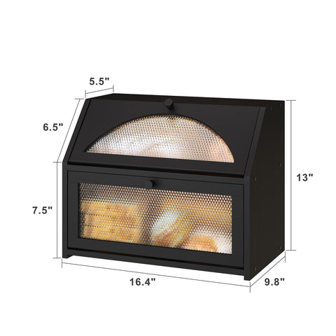 Vriccc double-layer bread box design for organized storage