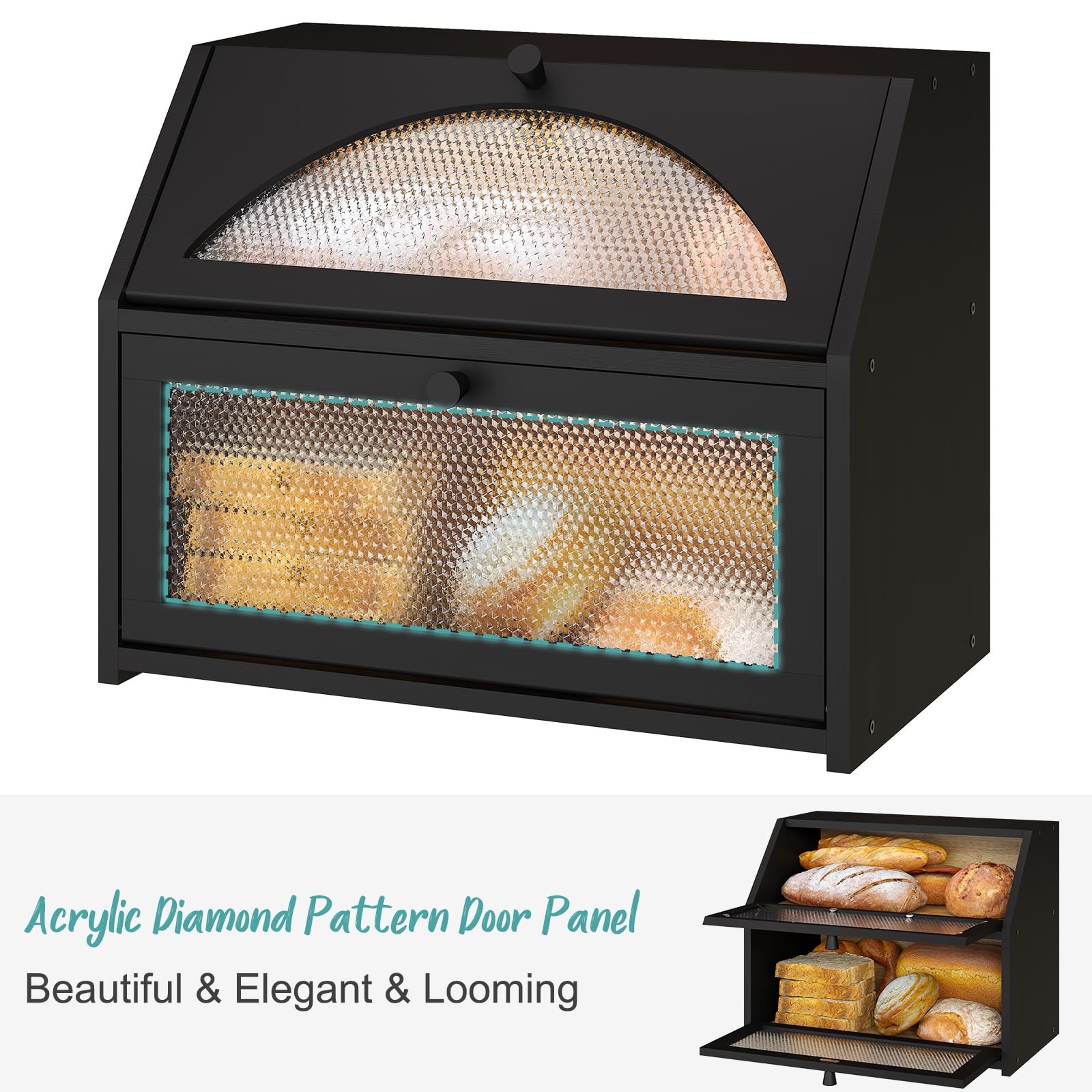 Vriccc bamboo bread box is easy to clean in busy kitchens