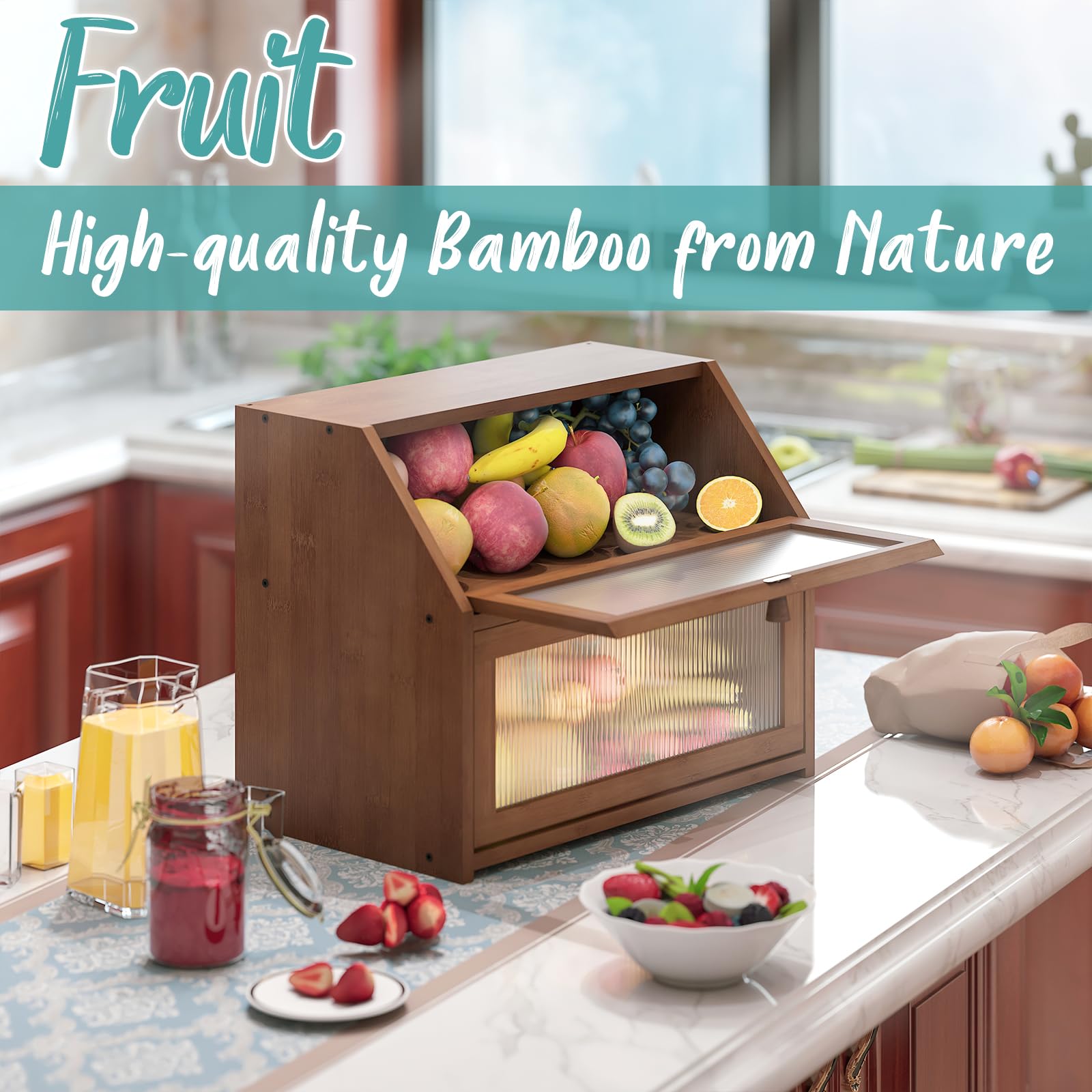 Vriccc natural bamboo scent adds subtle freshness to bread storage