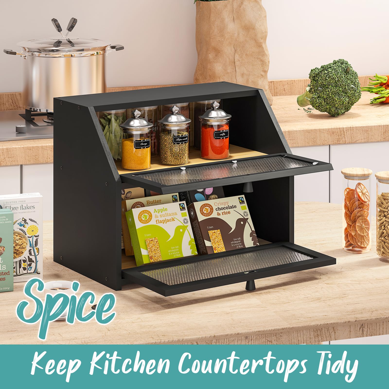 Vriccc acrylic door panel preserves freshness while concealing clutter