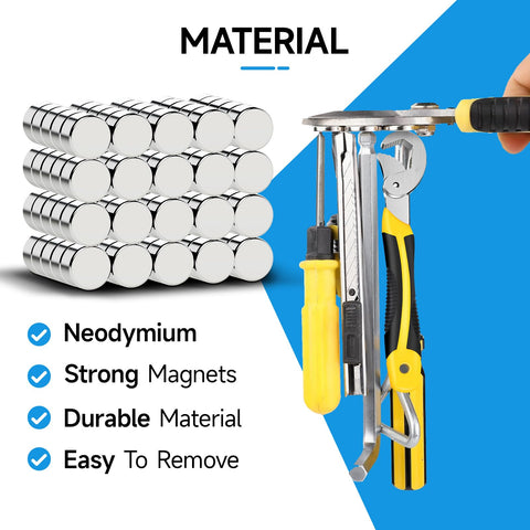Vruelia magnets 6x3mm in bulk for whiteboards and cabinets.