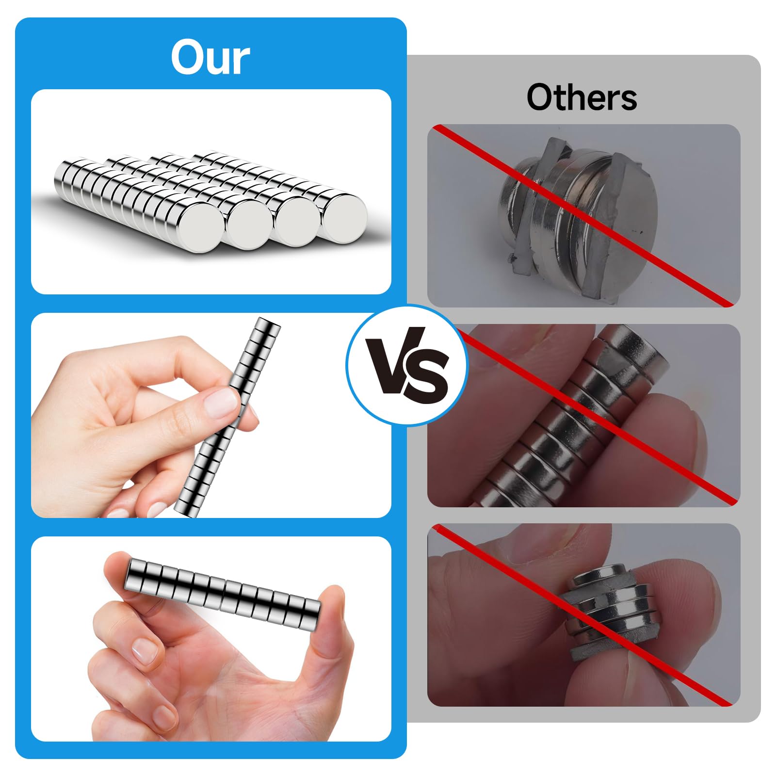Vruelia magnets ideal for fridge and whiteboard organization.