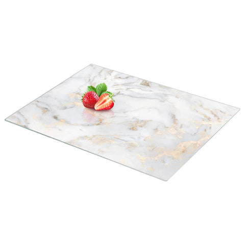 VSAR House elegant gold marble cutting board doubles as decor