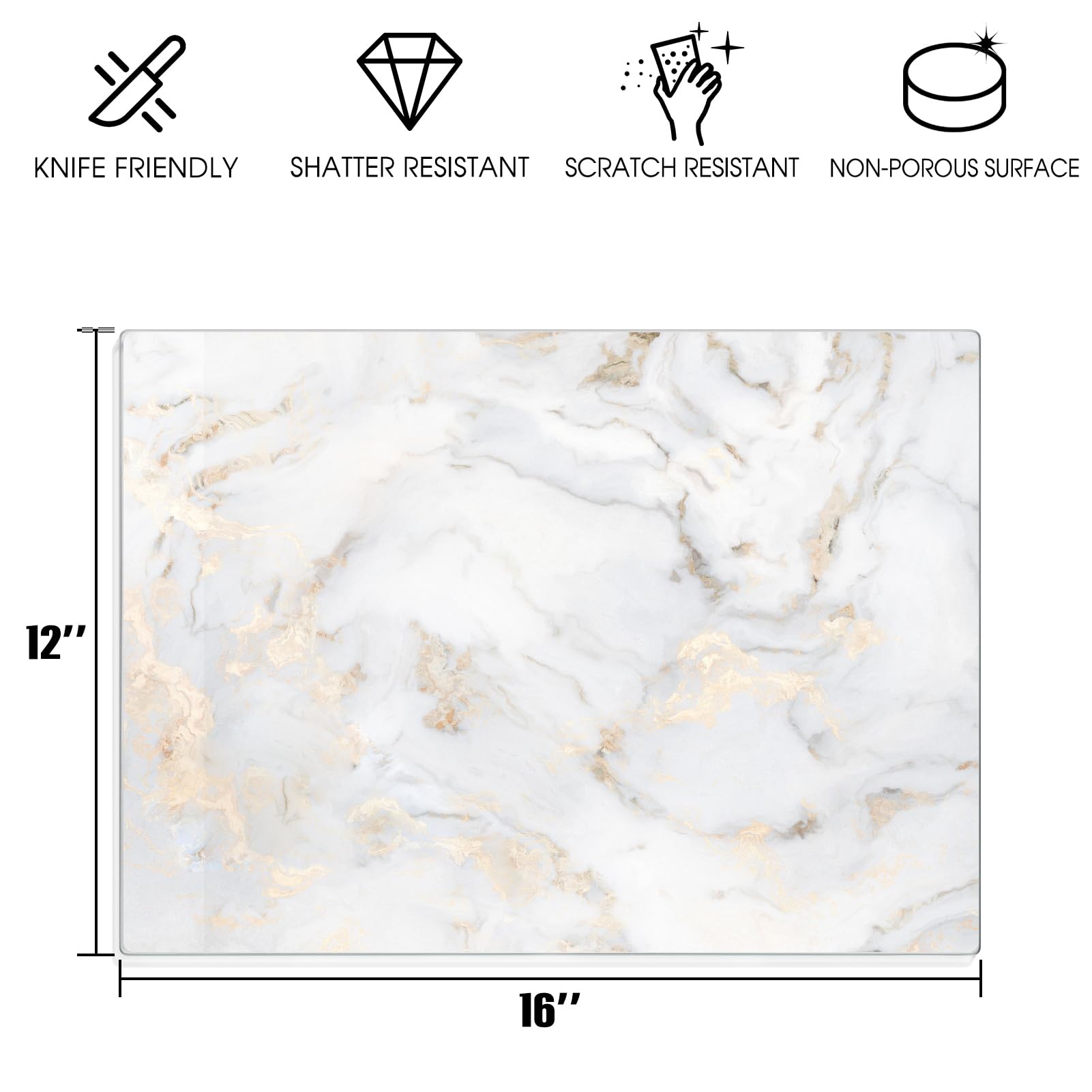 VSAR House scratch-resistant glass board preserves blade edges