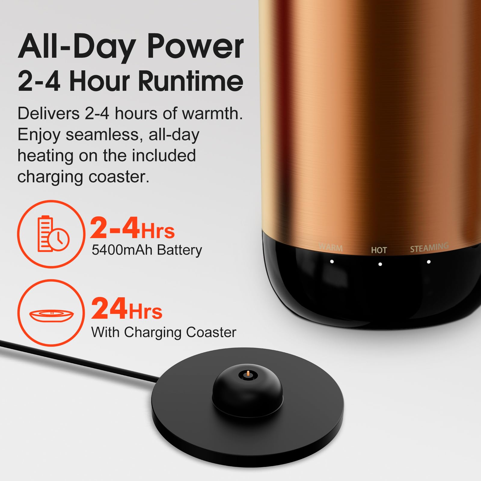 VSITOO S5 desktop base provides continuous warmth at your desk