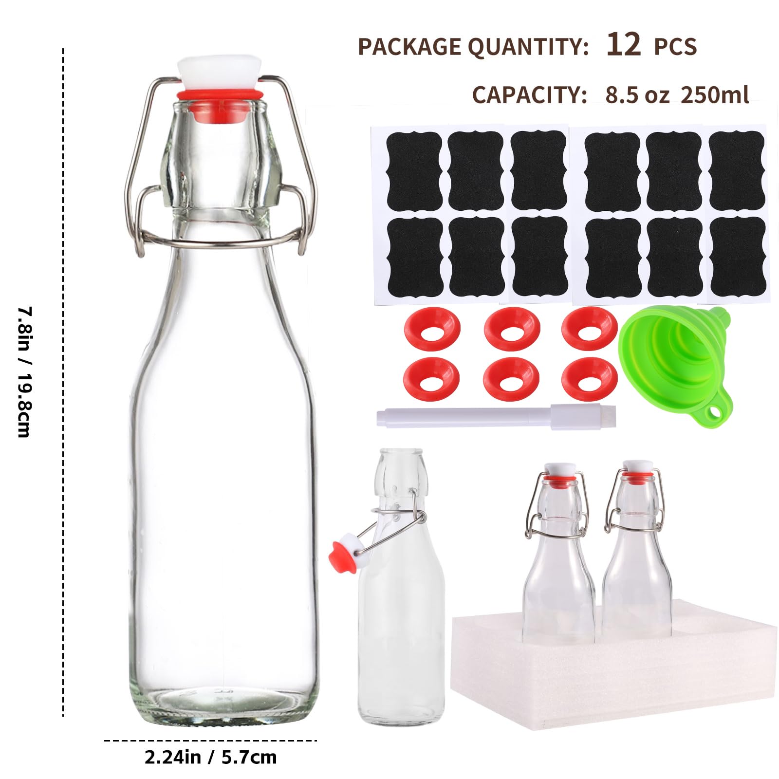 VSWINGBO airtight lid bottle with secure seal for brewing and storage