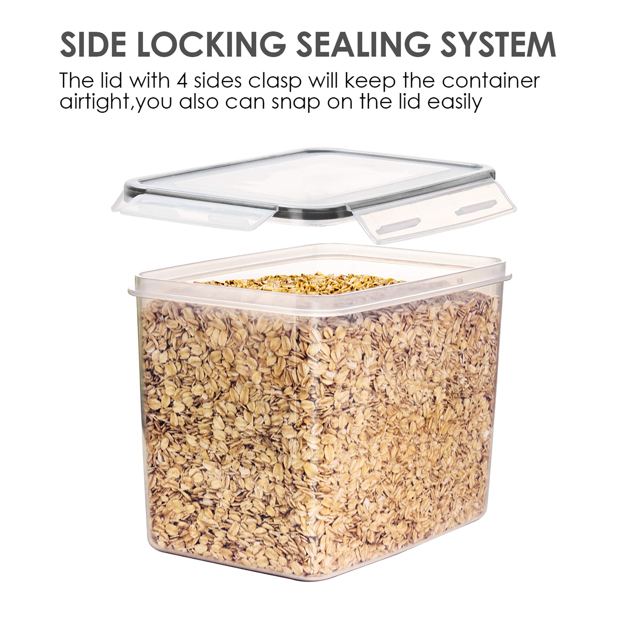 Vtopmart 24 reusable labels help label flour, sugar, and spices.