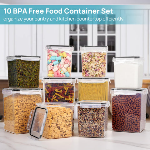 Vtopmart airtight side-lock lids showcase secure seal and freshness protection