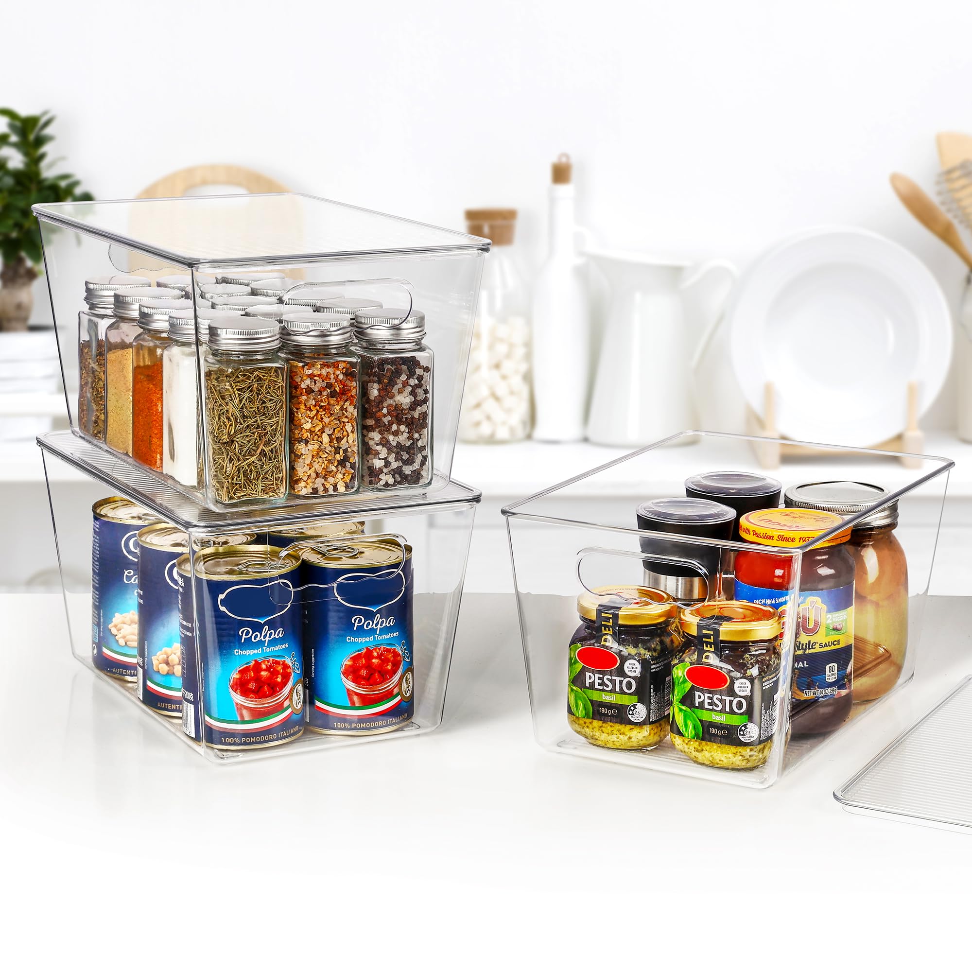 Vtopmart bin in fridge or pantry for organized snacks