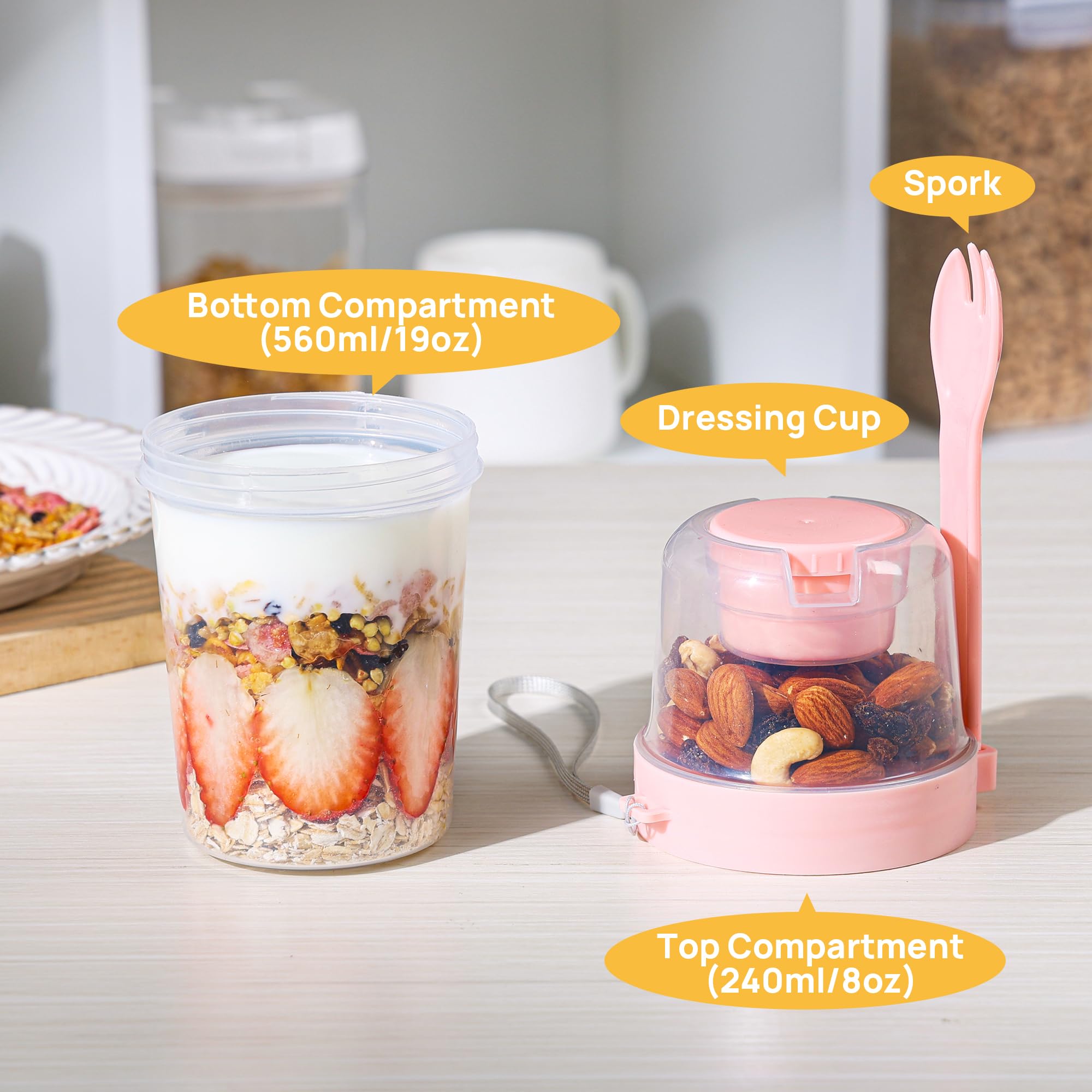 Vtopmart BPA-free cups are dishwasher safe for quick cleanup